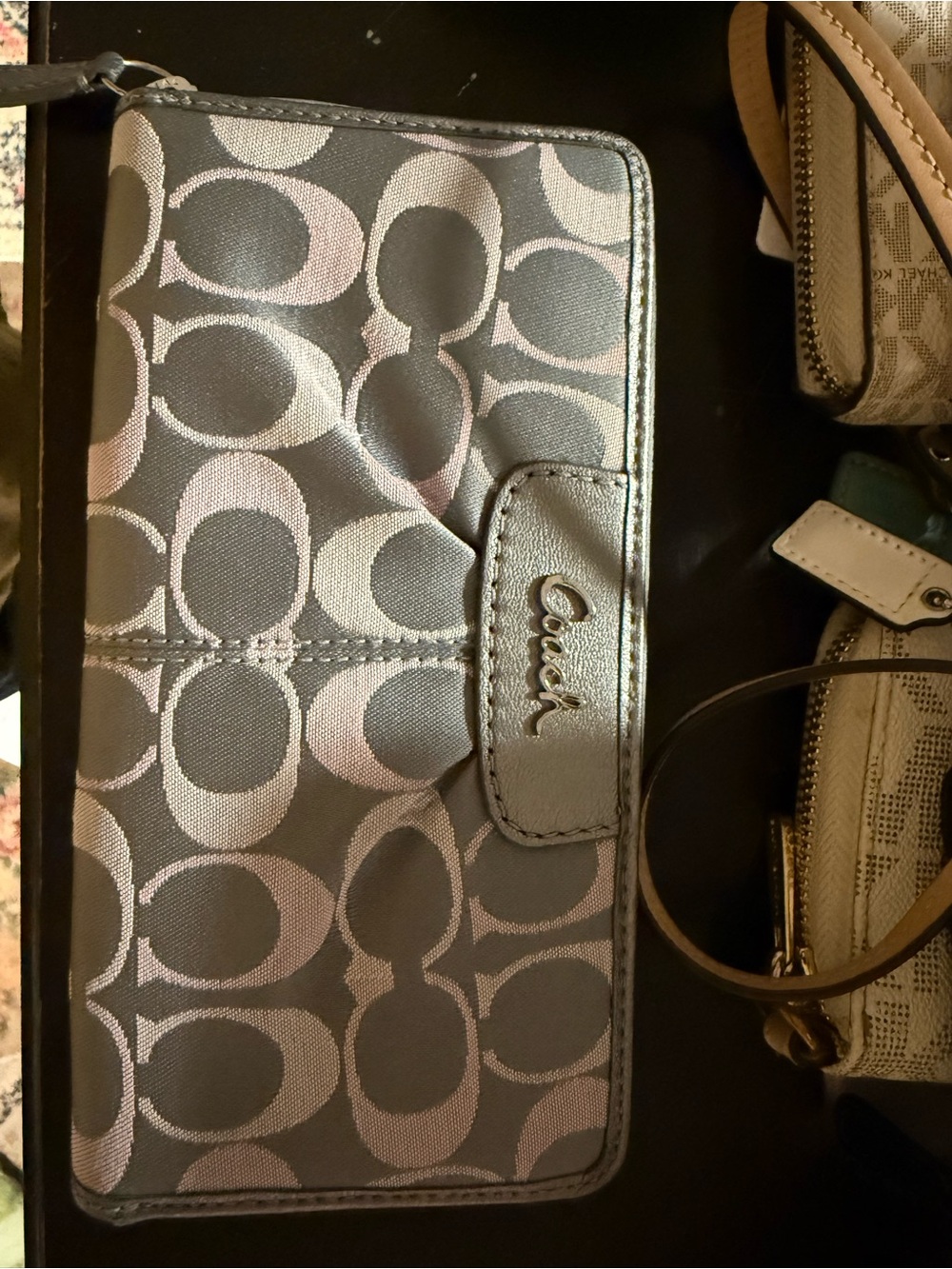 Coach Gray Signature wallet